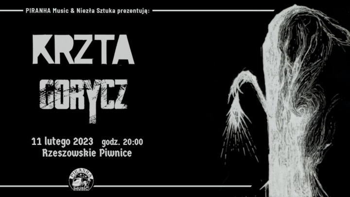 KRZTA, Gorycz, Neon Mud • 11.02 • Rzeszów, Rzeszowskie Piwni
