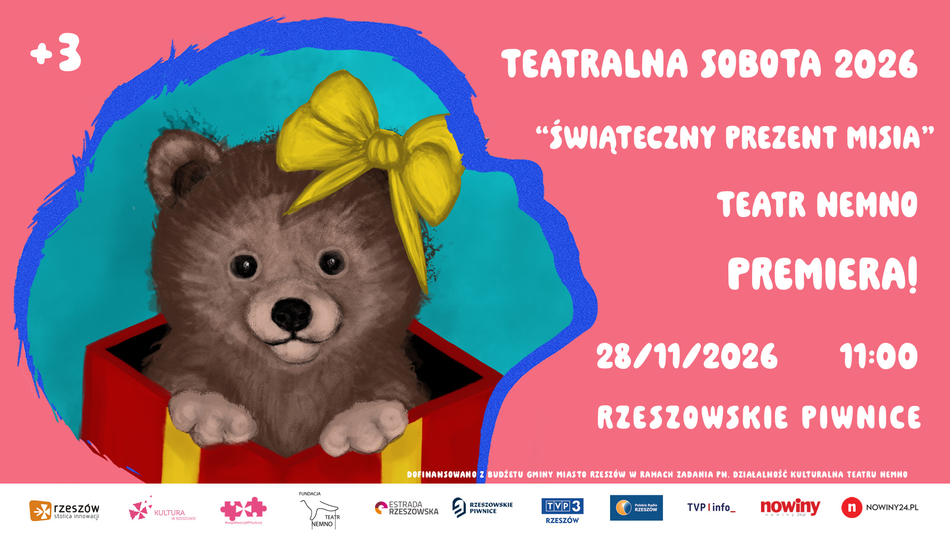 PREMIERA: ŚWIĄTECZNY PREZENT MISIA | TEATRALNA SOBOTA 