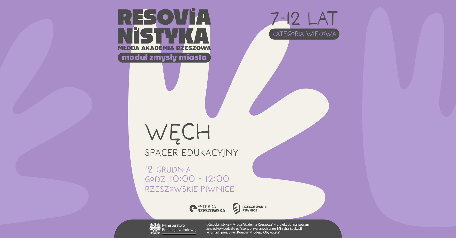 Węch– spacer edukacyjny | Resovianistyka – Młoda Akademia Rzeszowa: moduł zmysły miasta